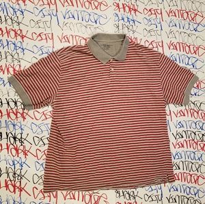 Vintage 90s Cherokee Striped Polo Shirt XXL